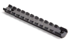 Tactical Solutions front view of Picatinny rail showing secure optic mounting benefit