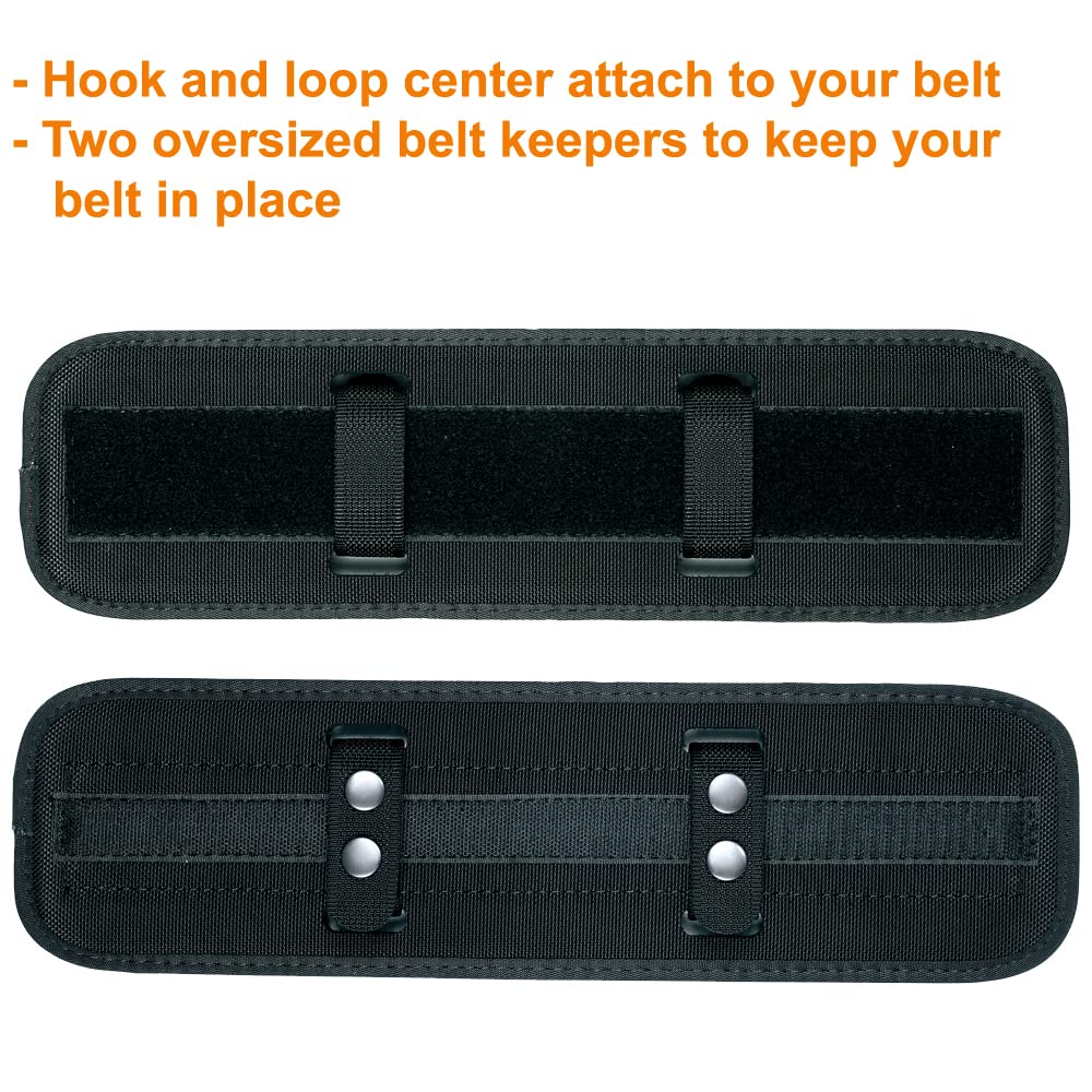 TAFTACFR detail of oversized belt keepers and hook-and-loop for secure retention