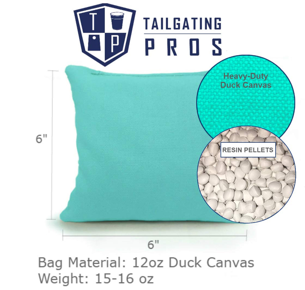 Tailgating Pros cornhole set in backyard tailgate scene for social gameplay