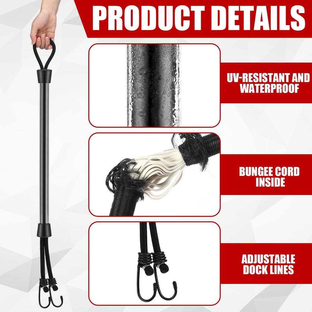 Tandefio view of bungee cord through tube, shock absorption benefit