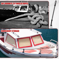 Tandefio next to boat cleat for scale, ensures fit verification benefit