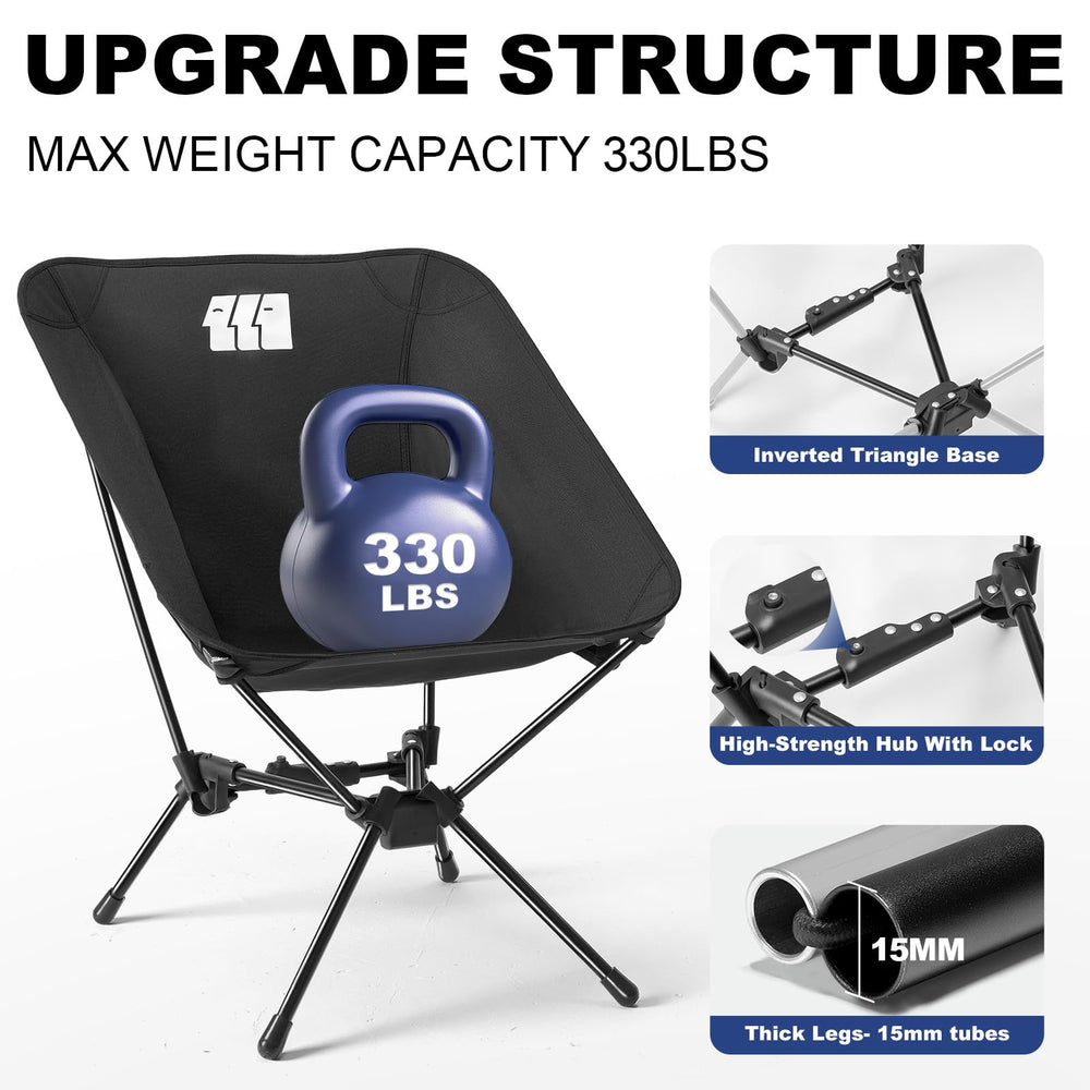 TANSTRIDER hub lock and aluminum frame detail showing stability benefit