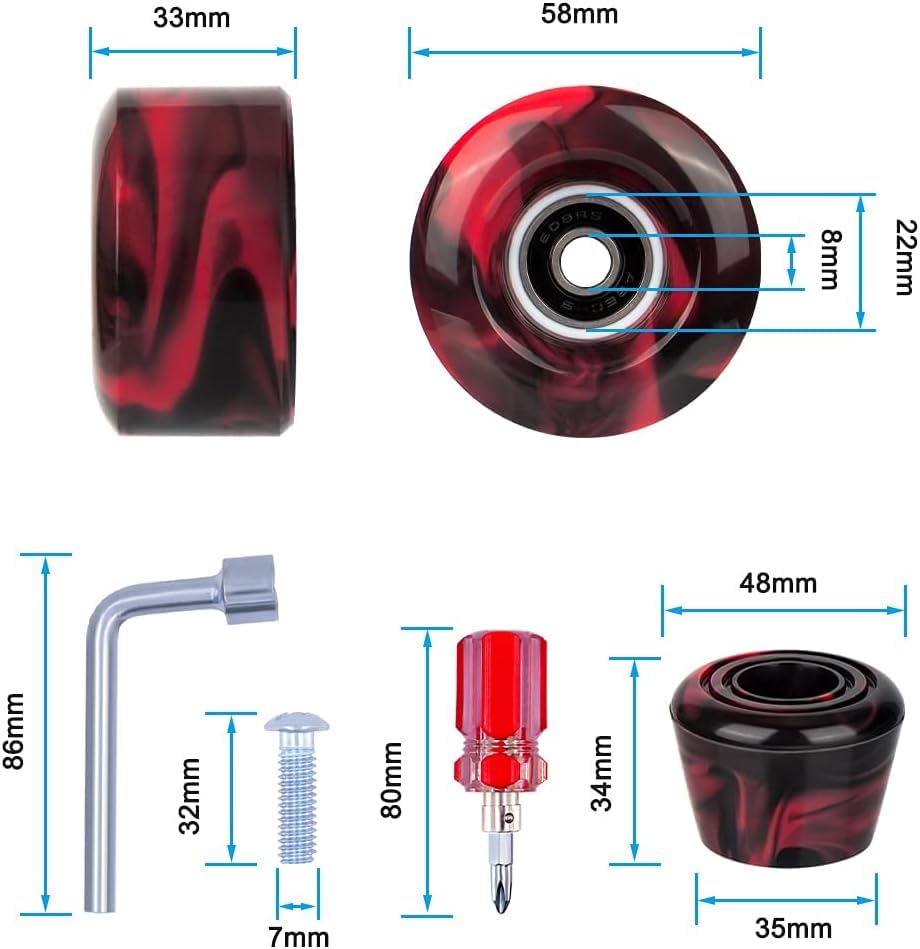 Tanzfrosch bearing detail highlighting 608RS for smooth, quiet rotation