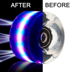 Tanzfrosch detail of 608RS bearing preinstalled for smooth fast-rolling performance