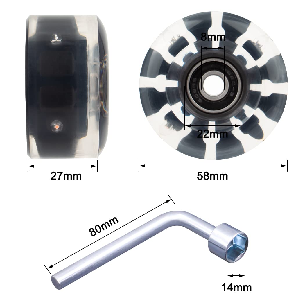 Tanzfrosch wheel beside a coin to show scale and compact quad skate fit