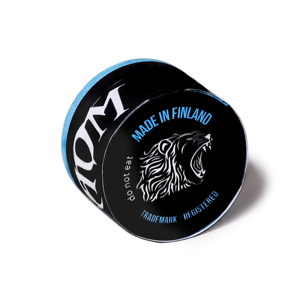 TAOM pocketer stick detail showing tapered plastic stick for fast chalk handling