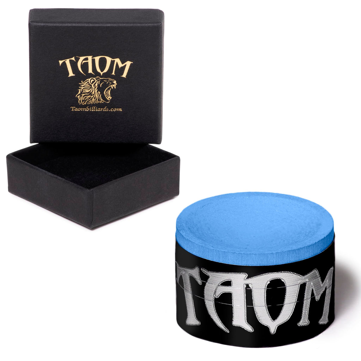 TAOM V10 front packaging showing branded box and blue chalk benefit durability