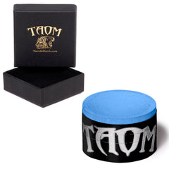 TAOM V10 front packaging showing branded box and blue chalk benefit durability