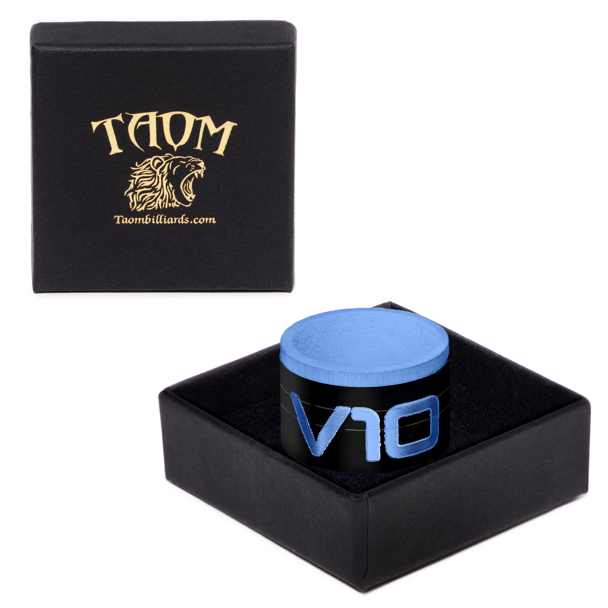 TAOM V10 in branded box protected for travel and storage convenience