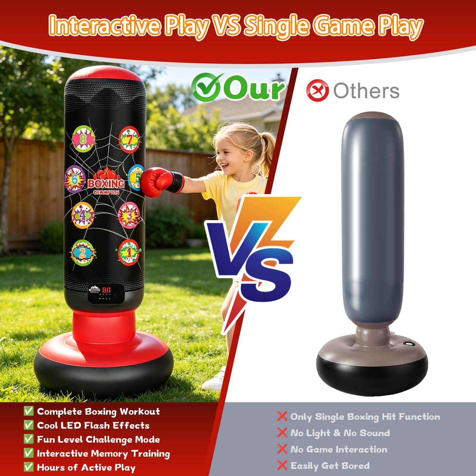 Taotuo electric pump close-up inflates bag quickly for instant play