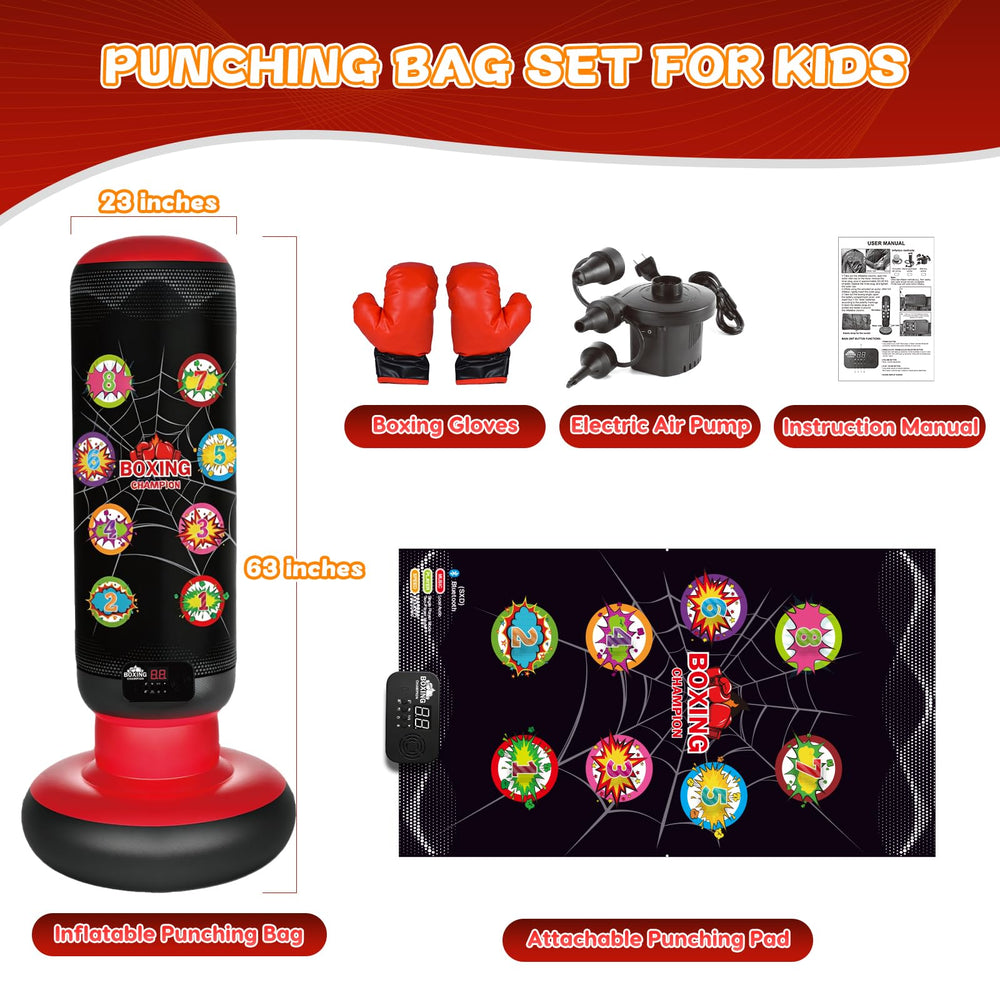 Taotuo bag next to child for scale demonstrating true 63 inch height