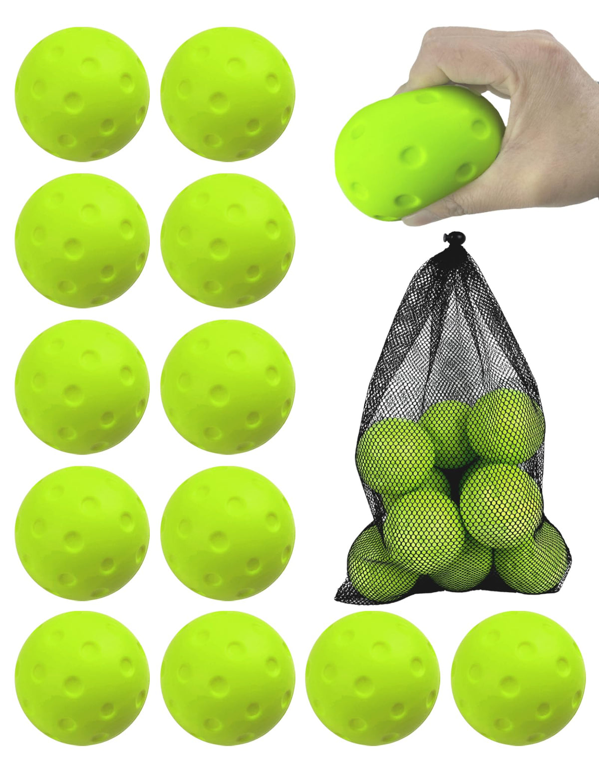 Tarutaru front packaging showing 12-ball set and quiet practice benefit