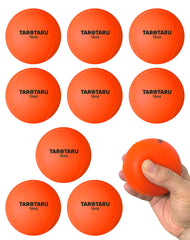 Tarutaru front view orange weighted ball showing durable shell and visibility benefit