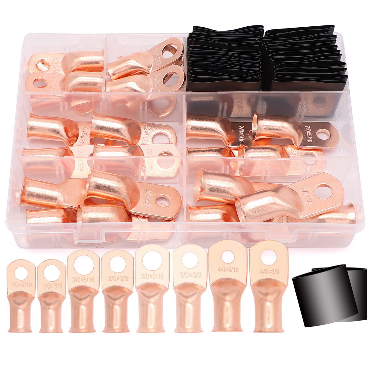 Taukealugs kit box front view showing assortment and organization for quick selection