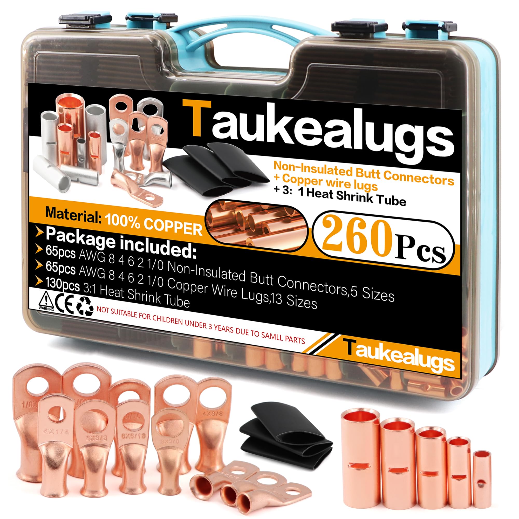 Taukealugs organizer box showing all components for quick access and portability
