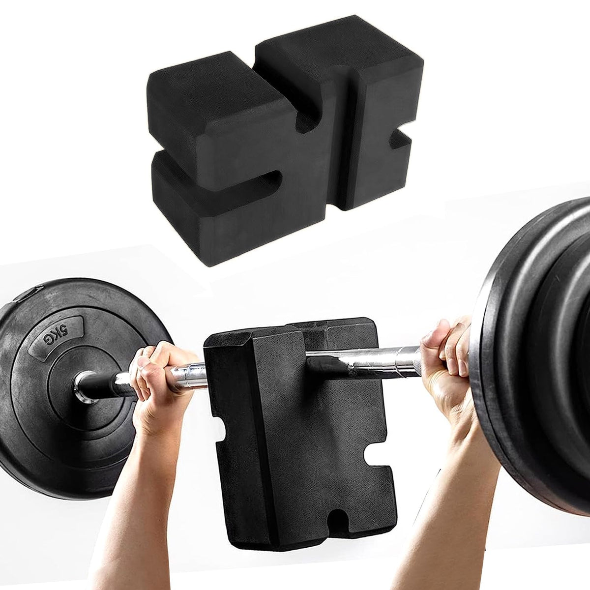 TAVIEW front view of bench press block showing compact design and stable platform benefit