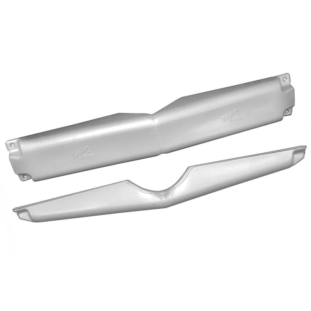 TaylorMade corner fender front profile showing silver PVC and neat fit protecting corner