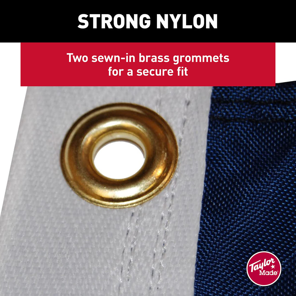 TaylorMade stitched stripe detail emphasizing reinforced seams and long life