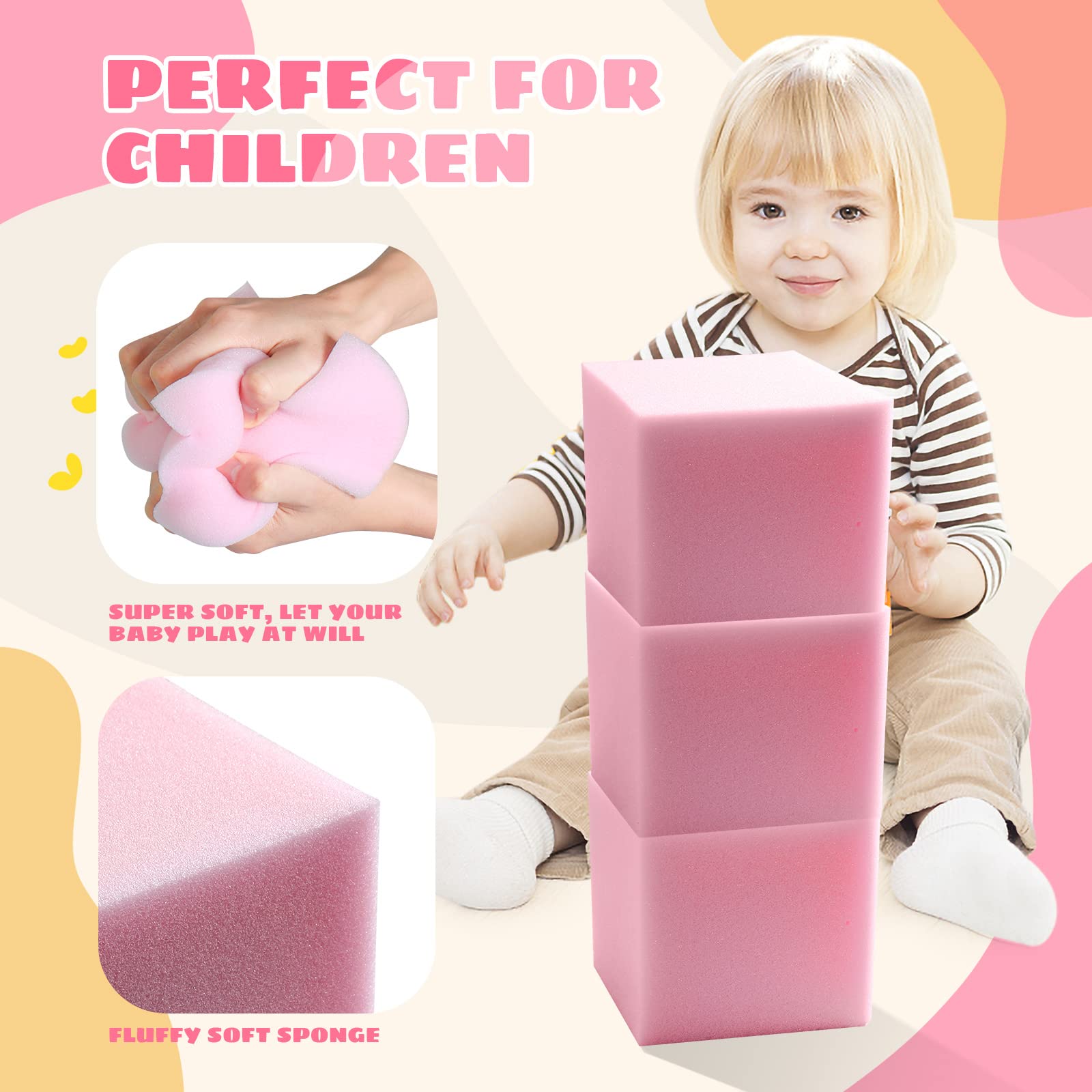 TAYUQEE cubes filling a gym foam pit providing visible impact absorption benefit