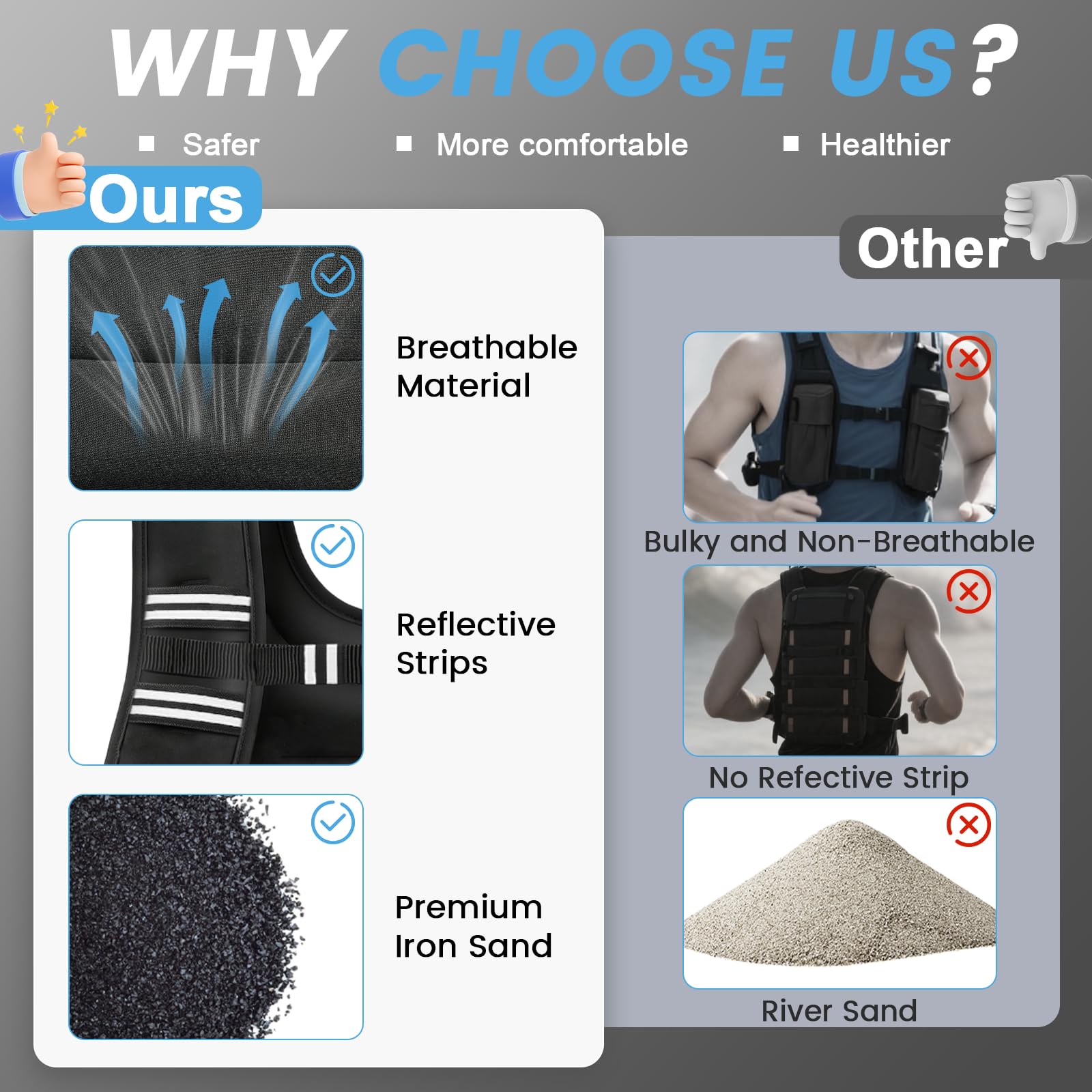 TB3C vest worn by runner adding resistance for improved cardio conditioning