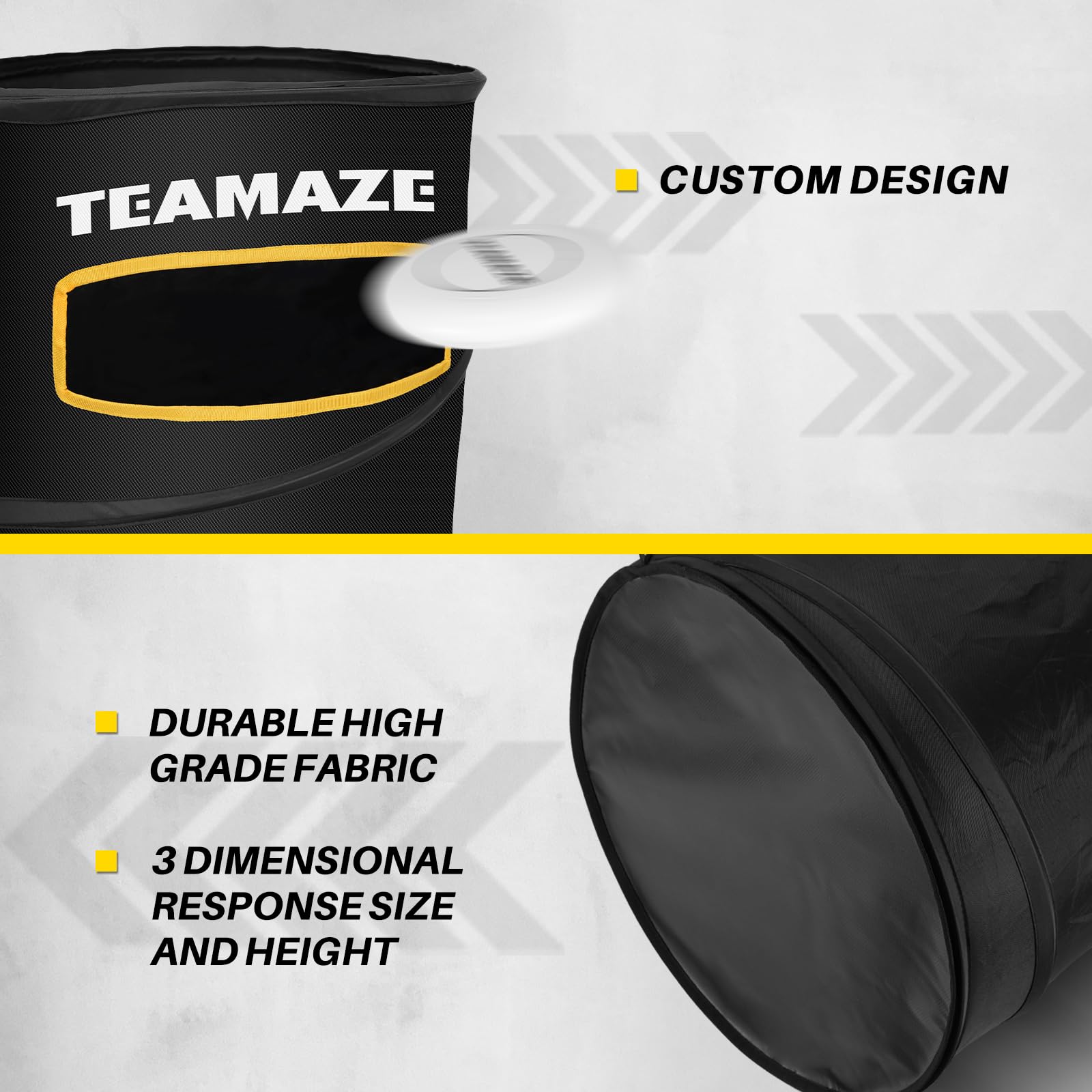 Teamaze folded baskets inside carry bag for compact transport and storage convenience