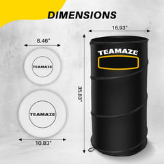 Teamaze empty sandbag open ready to fill for anchoring stability on varied terrain