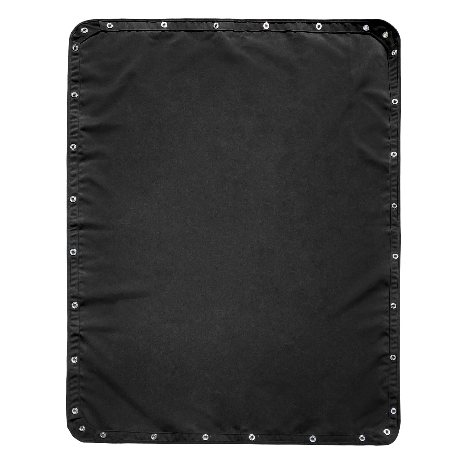 TeBaisea front view of black T-top cover showing full fit and UV protection