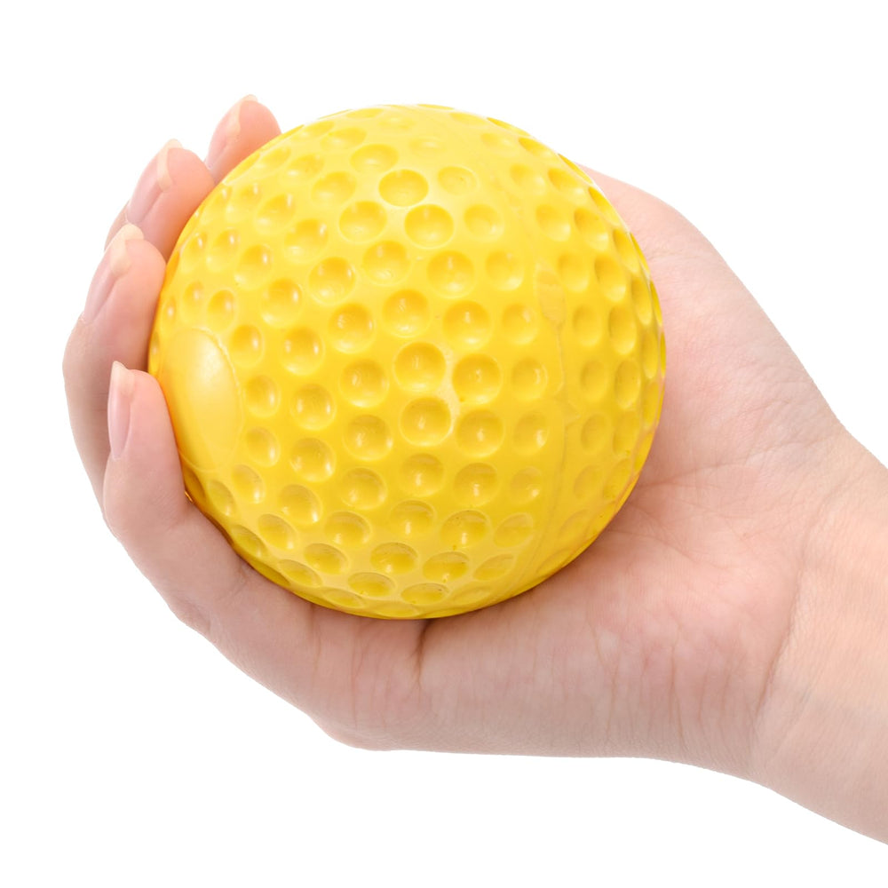 Tebery ball loaded in a pitching machine demonstrating smooth feed and reliable training use