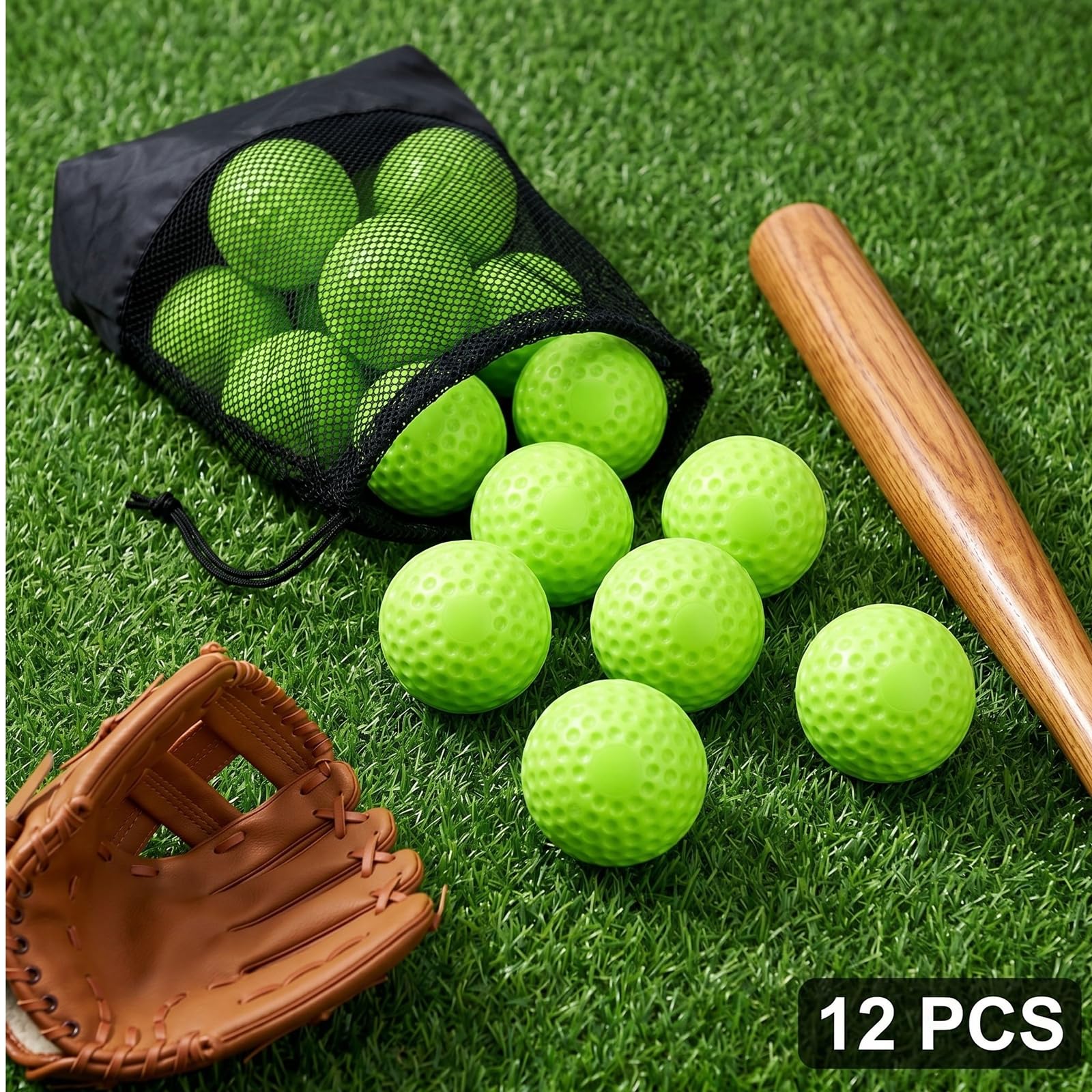 Tebery balls on a baseball field during practice showing real-world training benefit