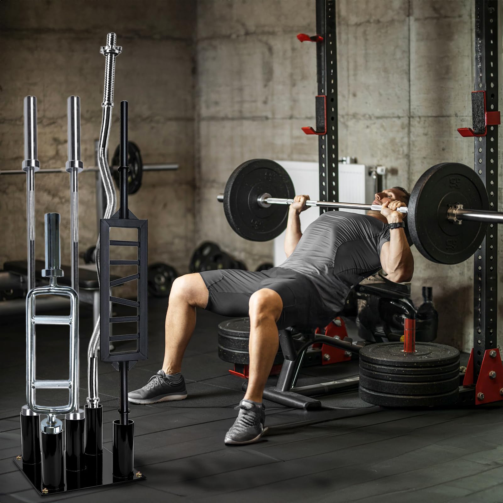 Tebery in a home gym corner creating tidy, professional-organized space benefit