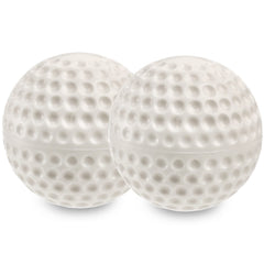 Tebery ball next to ruler showing 9-inch circumference for machine compatibility