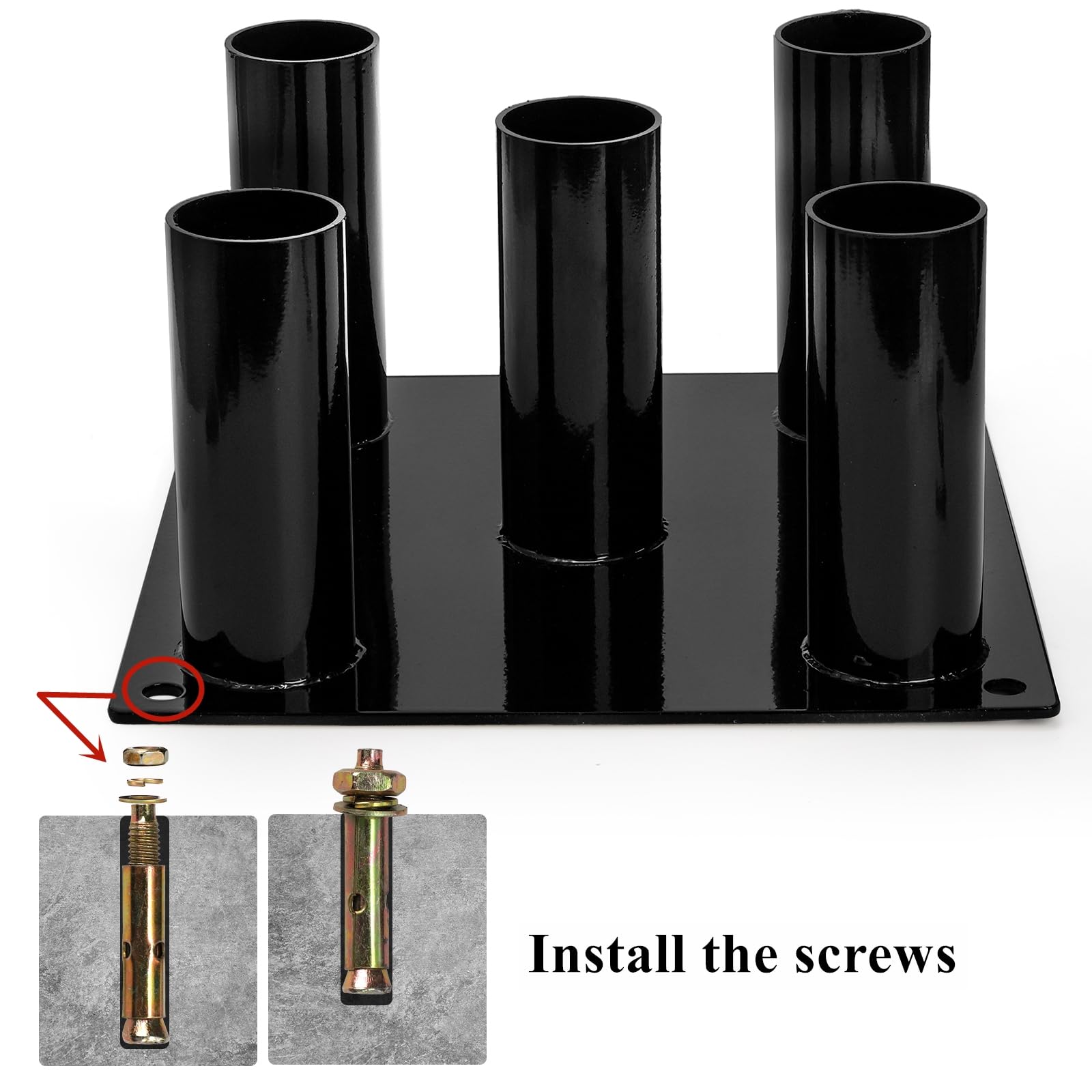 Tebery top view showing slot spacing that secures different bar diameters benefit