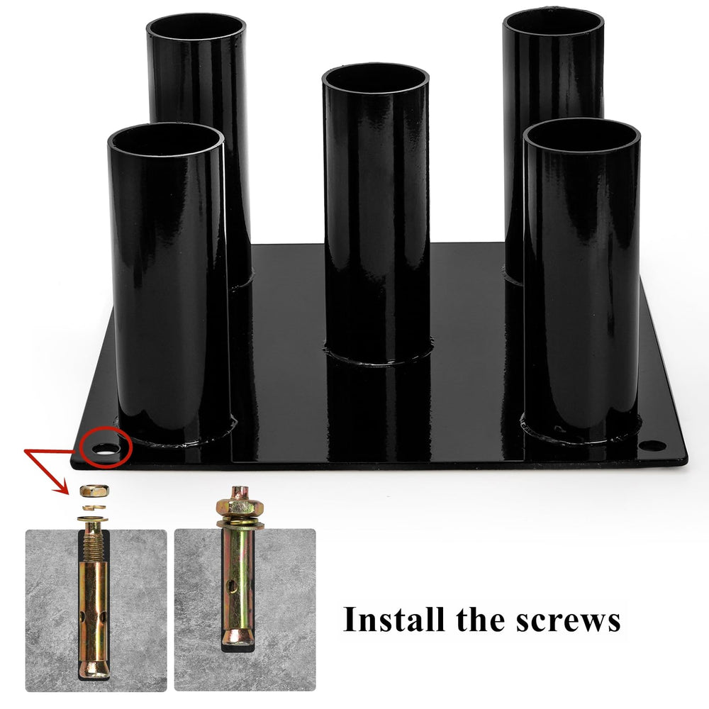Tebery top view showing slot spacing that secures different bar diameters benefit
