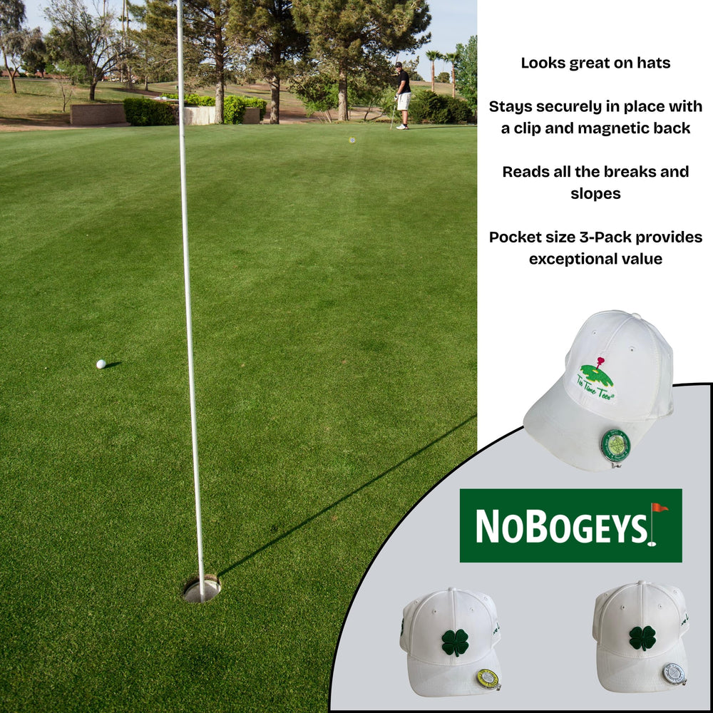Tee Time Tees ball marker printed alignment face aiding green reading
