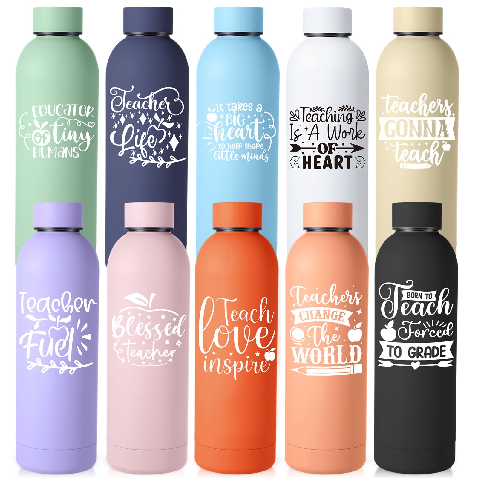 Teenyyou front view of ten assorted bottles showing colorful gift-ready set