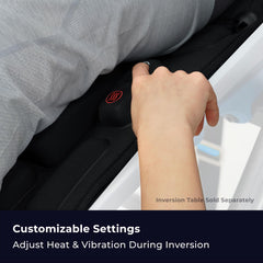 TEETER cushion installed on X3 inversion table demonstrating secure fit