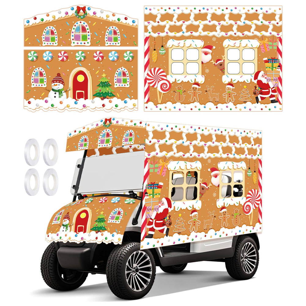 Tegeme front cover closeup showing candy-cane print and festive curb appeal