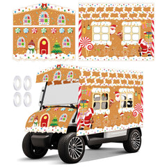 Tegeme front cover closeup showing candy-cane print and festive curb appeal
