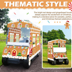 Tegeme roof banner installed on golf cart adding instant seasonal charm