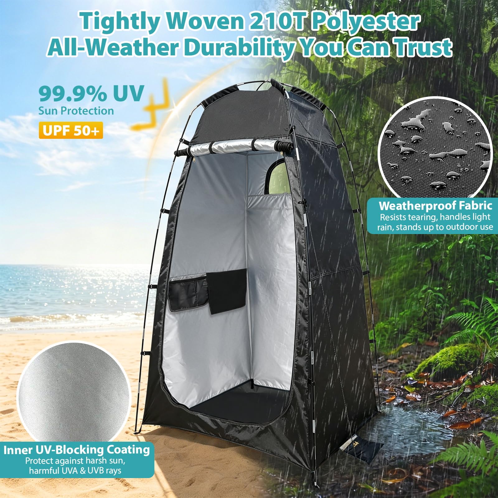 Telergyus interior demonstrating 82.7 inch height for comfortable standing