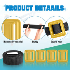 Tellegloww metal quick-release buckle on nylon belt for secure fasten and quick ditch