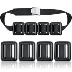 Tellegloww front packaging showing four coated weights and nylon belt for easy transport