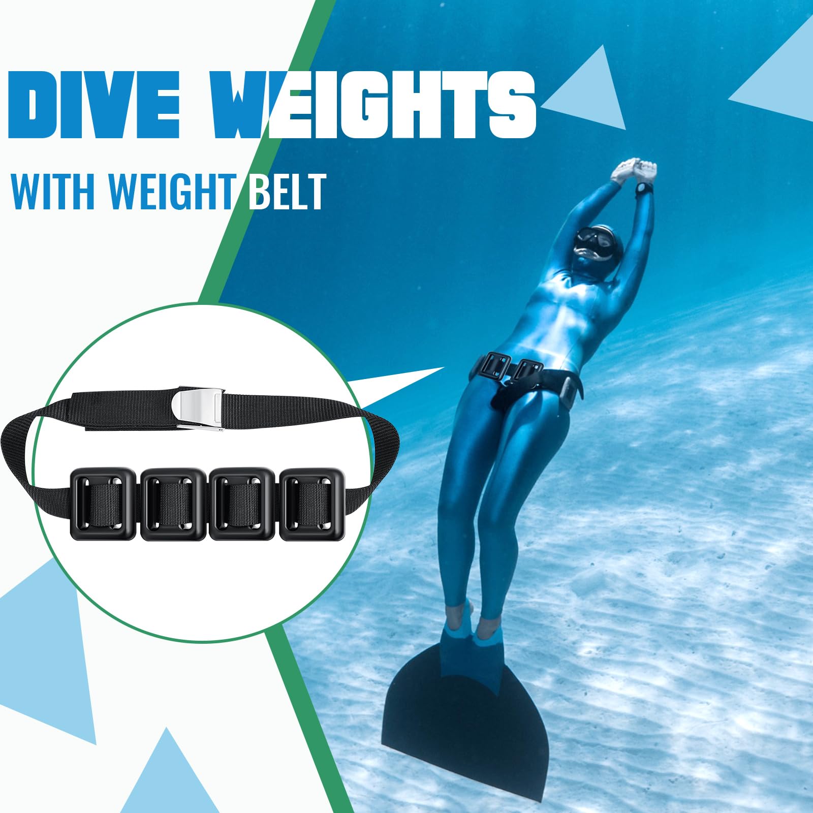 Tellegloww set used during spearfishing illustrating improved underwater stability