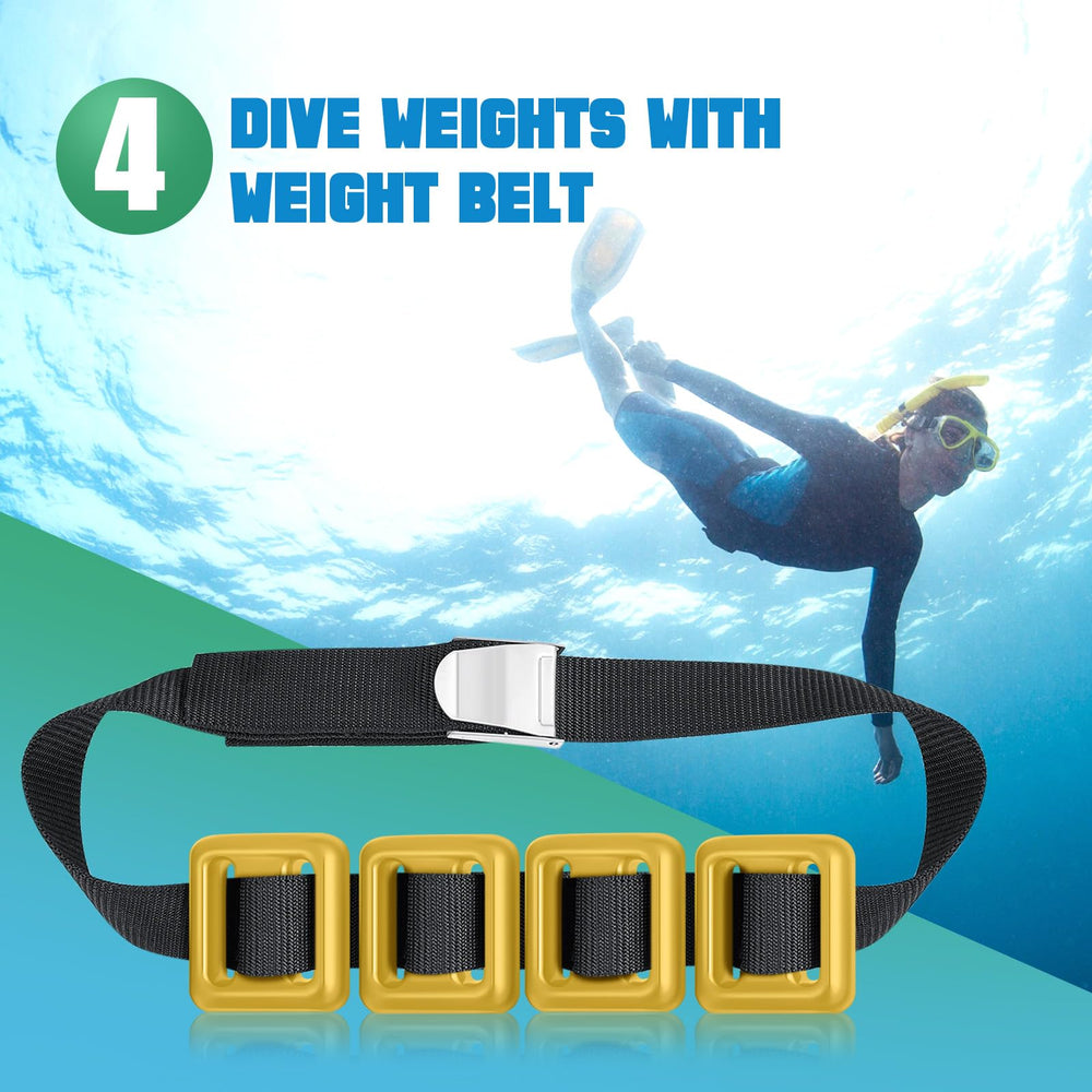 Tellegloww four weights clipped on belt showing balanced trim customization