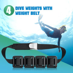 Tellegloww weights stored in a dive suit pocket demonstrating compact portability