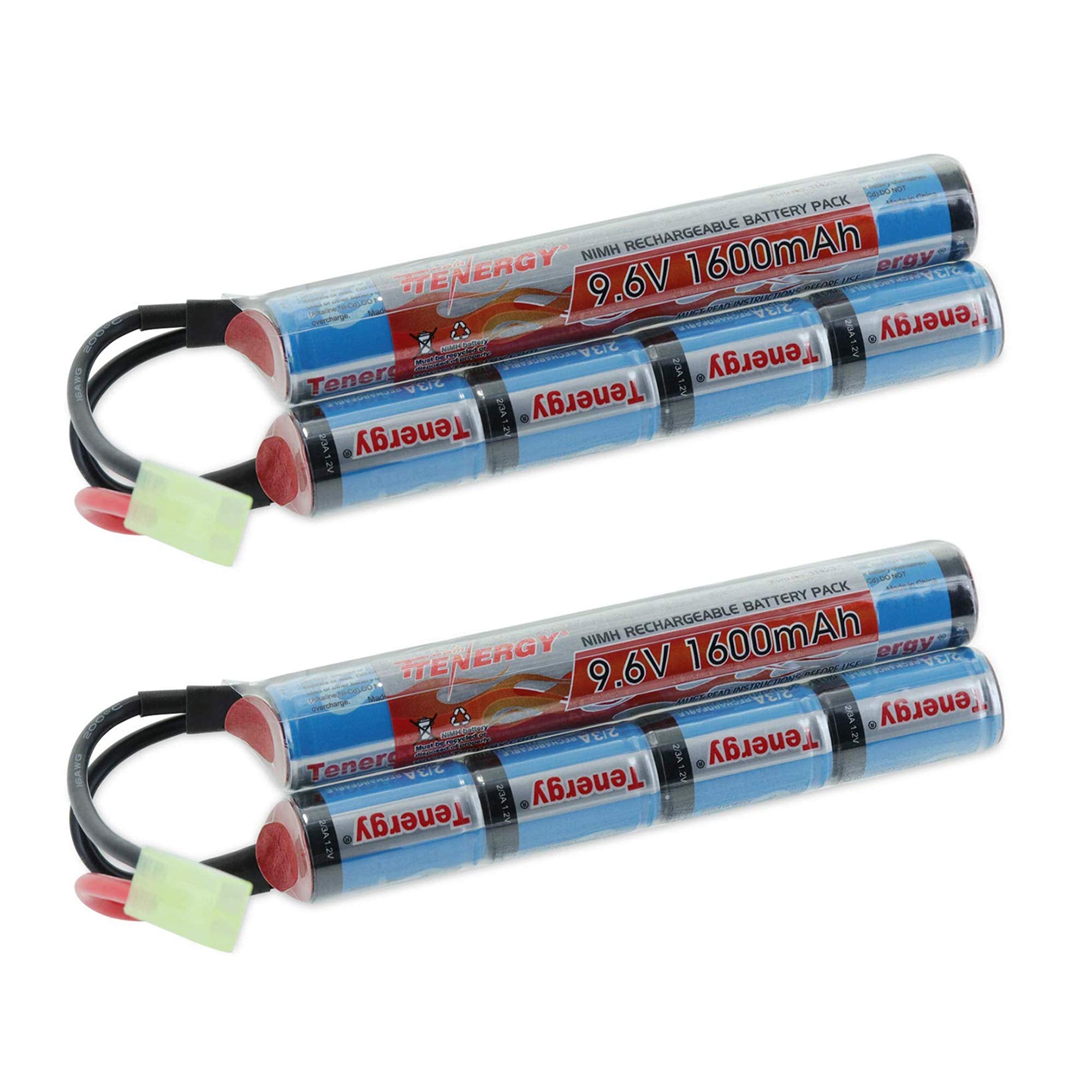 Tenergy butterfly battery pack front view showing compact layout and reliable power
