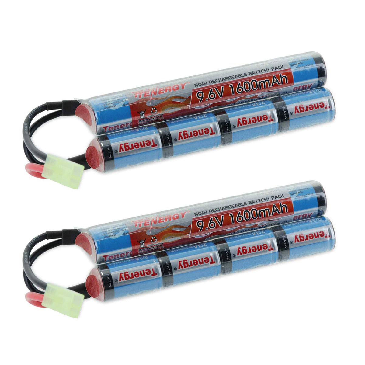 Tenergy butterfly battery pack front view showing compact layout and reliable power