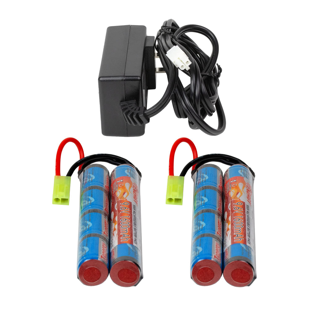 Tenergy charger front view with indicator lights showing safe and clear charging