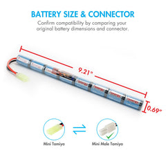 Tenergy mini Tamiya connector close-up ensuring secure connection and easy charging