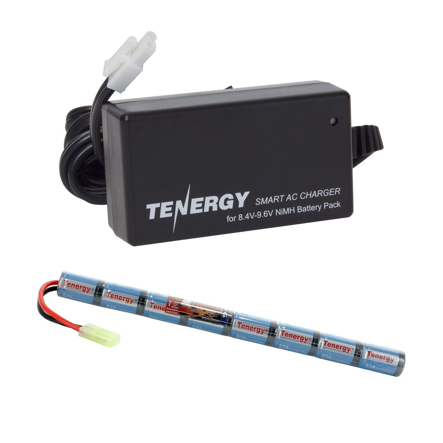Tenergy stick battery front view showing label and compact shape for reliable power